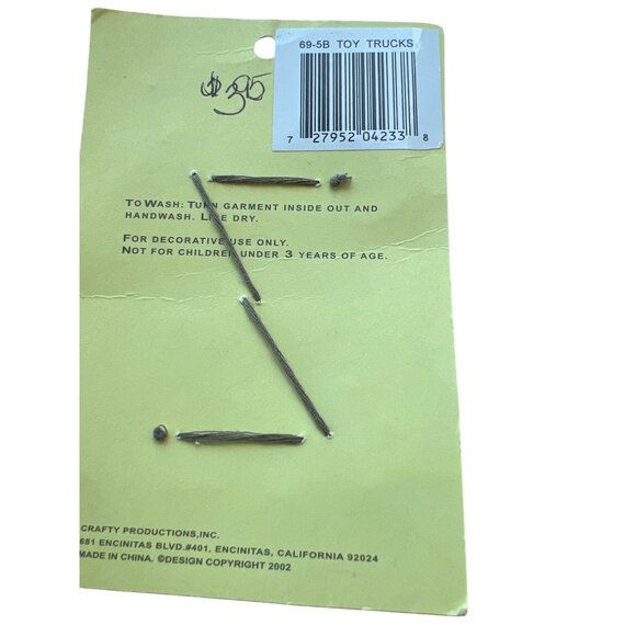 Crafty Productions Wooden Decorative Truck Buttons Set Of 5 New on Car - Picture 4 of 4